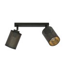 Adjustable ceiling lamps - spots - Emibig BRONX 2 BLACK SUSPENSION LAMP BLACK 1152/2 - product 2