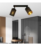 Adjustable ceiling lamps - spots - Emibig BRONX 2 BLACK SUSPENSION LAMP BLACK 1152/2 - product 3