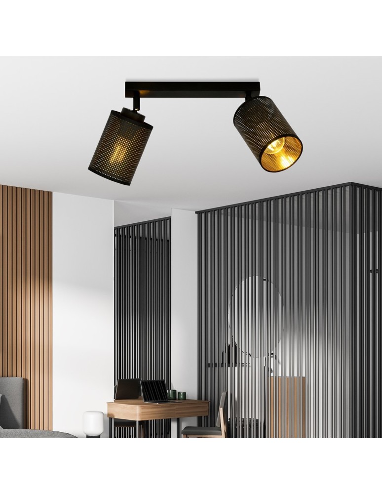 Adjustable ceiling lamps - spots - Emibig BRONX 2 BLACK SUSPENSION LAMP BLACK 1152/2 - product kolory-swiatla.pl 3