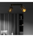 Adjustable ceiling lamps - spots - Emibig BRONX 2 BLACK SUSPENSION LAMP BLACK 1152/2 - product 4