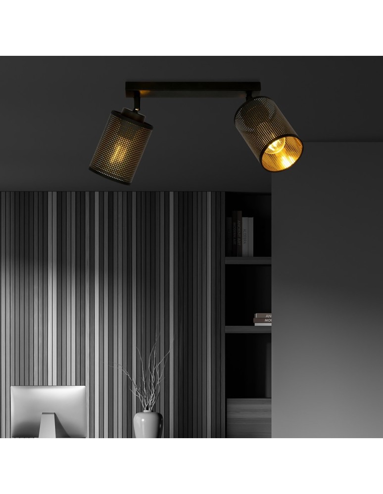 Adjustable ceiling lamps - spots - Emibig BRONX 2 BLACK SUSPENSION LAMP BLACK 1152/2 - product kolory-swiatla.pl 4