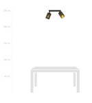 Adjustable ceiling lamps - spots - Emibig BRONX 2 BLACK SUSPENSION LAMP BLACK 1152/2 - product 6