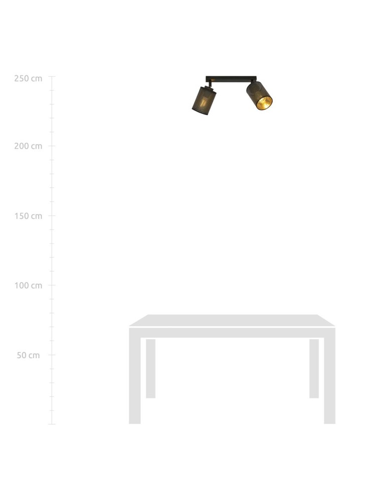 Adjustable ceiling lamps - spots - Emibig BRONX 2 BLACK SUSPENSION LAMP BLACK 1152/2 - product kolory-swiatla.pl 6
