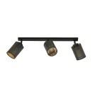 Adjustable ceiling lamps - spots - Emibig BRONX 3 BLACK SUSPENSION LAMP BLACK 1152/3 - product 2