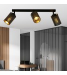 Adjustable ceiling lamps - spots - Emibig BRONX 3 BLACK SUSPENSION LAMP BLACK 1152/3 - product 3