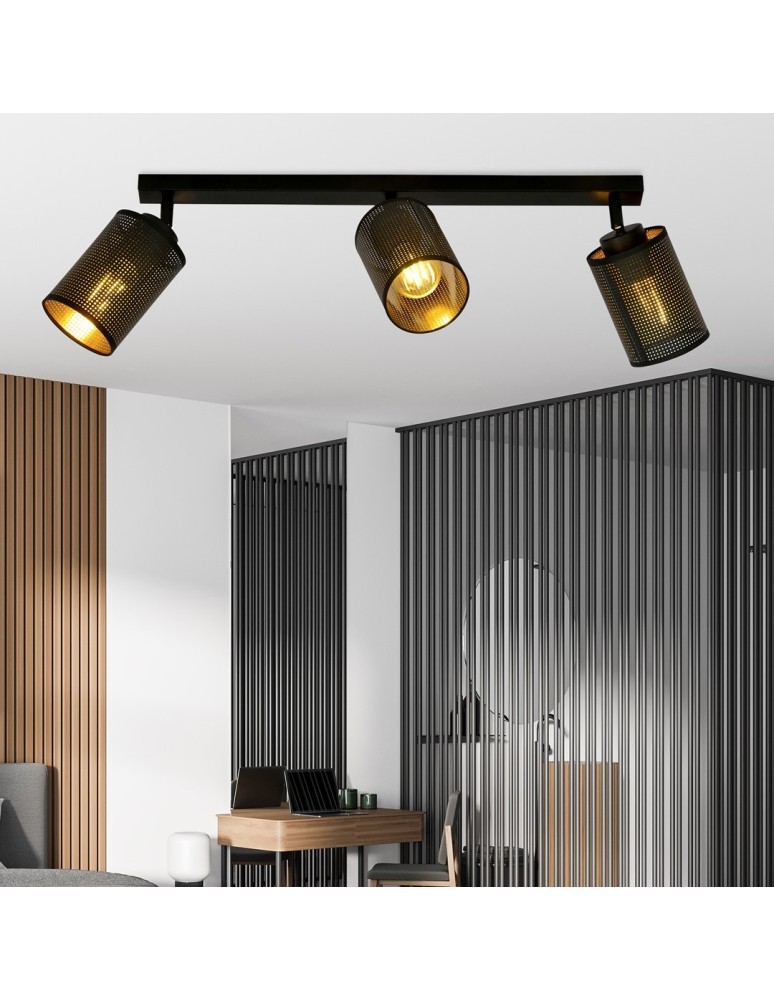 Adjustable ceiling lamps - spots - Emibig BRONX 3 BLACK SUSPENSION LAMP BLACK 1152/3 - product kolory-swiatla.pl 3