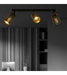 Adjustable ceiling lamps - spots - Emibig BRONX 3 BLACK SUSPENSION LAMP BLACK 1152/3 - product 4