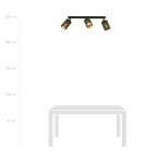 Adjustable ceiling lamps - spots - Emibig BRONX 3 BLACK SUSPENSION LAMP BLACK 1152/3 - product 8