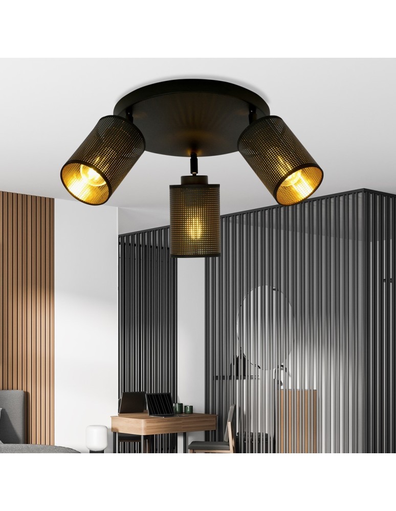 Adjustable ceiling lamps - spots - Emibig BRONX 3 PREMIUM BLACK SUSPENSION LAMBER 1152/3PREM. - product kolory-swiatla.pl 3