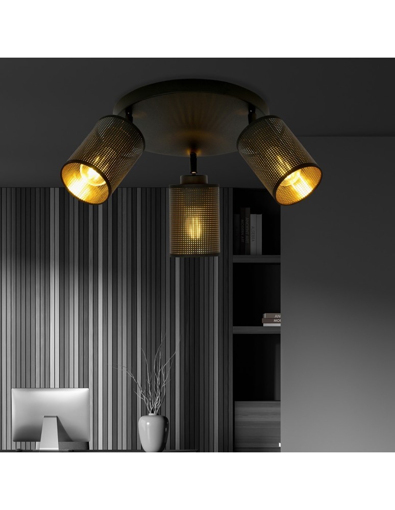 Adjustable ceiling lamps - spots - Emibig BRONX 3 PREMIUM BLACK SUSPENSION LAMBER 1152/3PREM. - product kolory-swiatla.pl 4