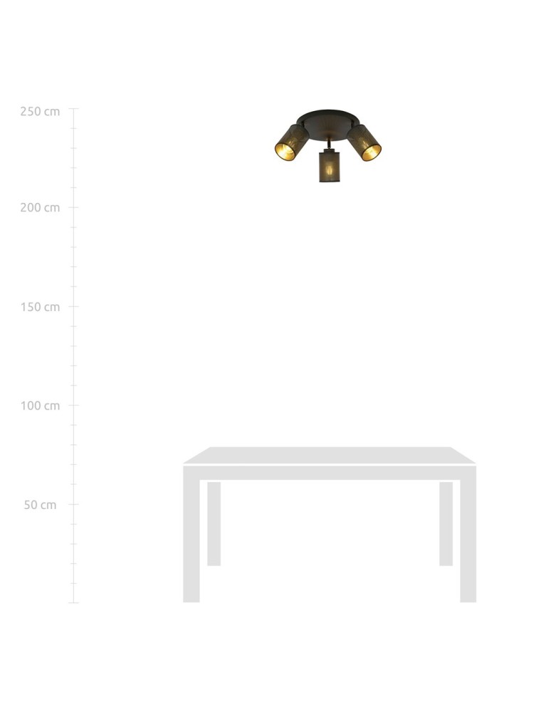 Adjustable ceiling lamps - spots - Emibig BRONX 3 PREMIUM BLACK SUSPENSION LAMBER 1152/3PREM. - product kolory-swiatla.pl 6