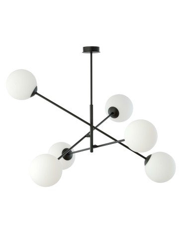 Emibig LINEAR 6 BLACK/OPAL LAMPA WISZĄCA CZARNY 1169/6 - produkt 2