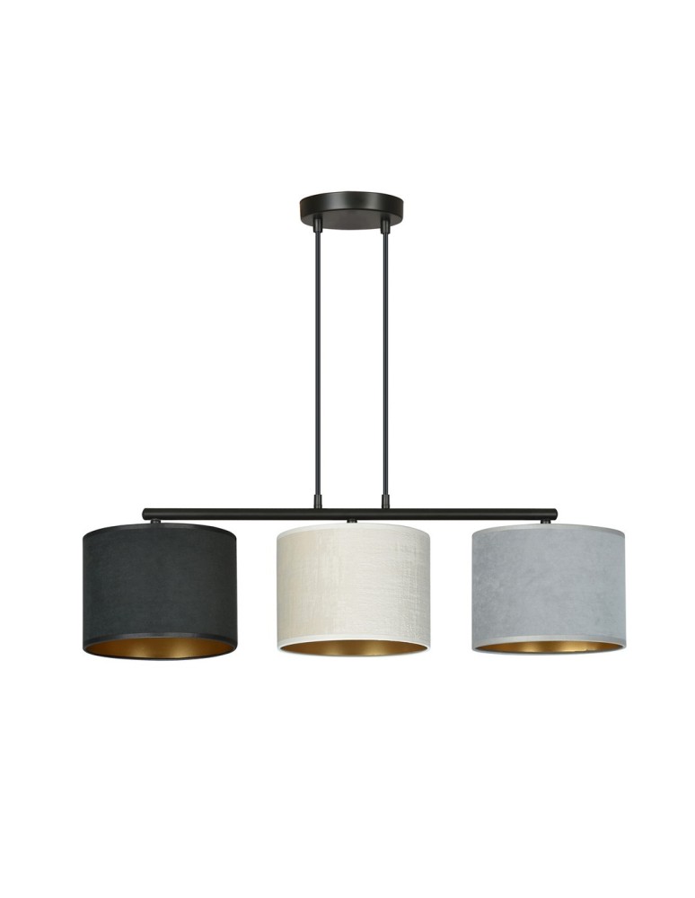 Multicolored pendant lamps - Emibig HILDE 3 BL MIX Pendant LAMP BLACK 1055/3 - product kolory-swiatla.pl 9