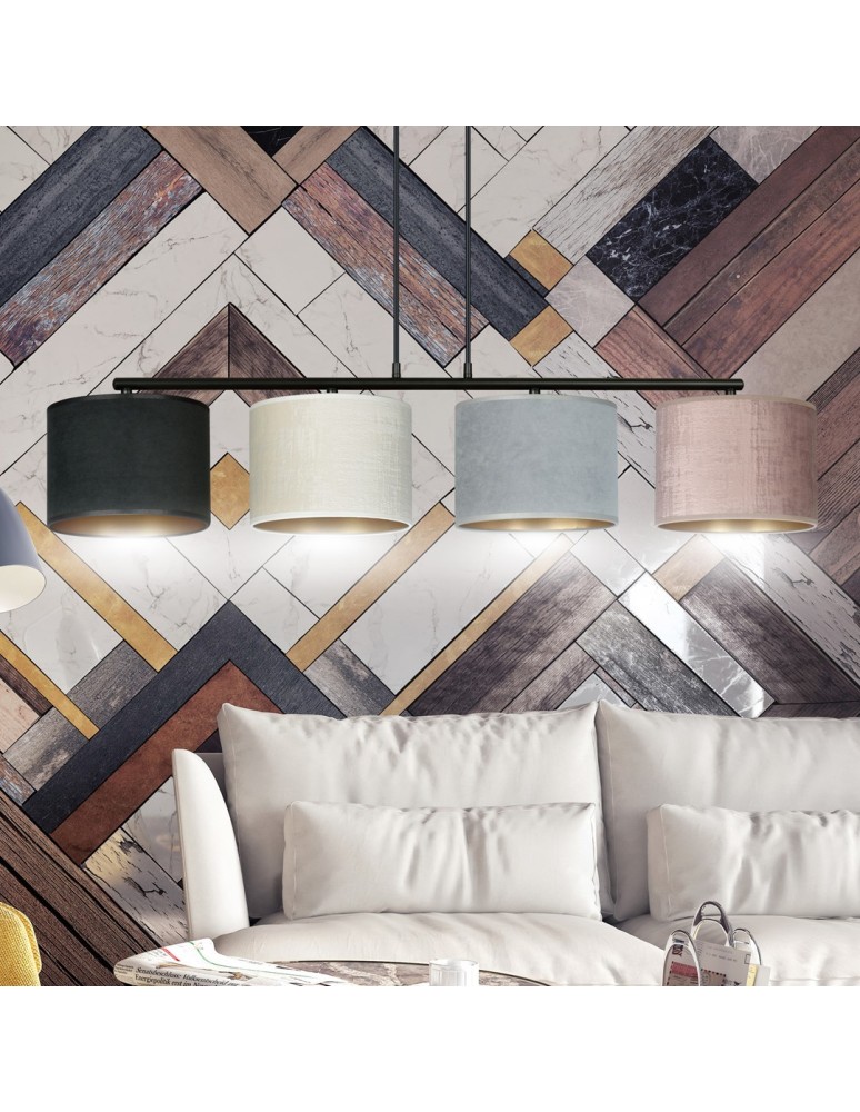 Multicolored pendant lamps - Emibig HILDE 4 BL MIX Pendant LAMP BLACK 1055/4 - product kolory-swiatla.pl 16