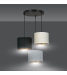 Multicolored pendant lamps - Emibig HILDE 3 BL PREMIUM MIX Pendant LAMP BLACK 1055/3PREM - product 13