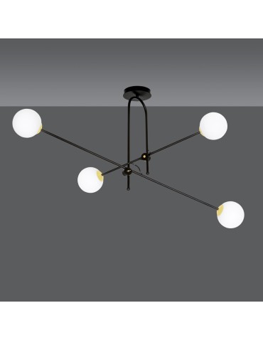 Emibig DIARF 4 BLACK GOLD LAMPA SUFITOWA CZARNY/ZŁOTY 1012/4 - produkt 2