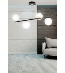 Ceiling lamps 4 points - Emibig FLOKI 4 BLACK GOLD SUSPENSION LAMP BLACK/GOLD 1022/4 - product 6