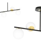 Ceiling lamps 4 points - Emibig FLOKI 4 BLACK GOLD SUSPENSION LAMP BLACK/GOLD 1022/4 - product 8