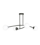 Ceiling lamps 4 points - Emibig HALLDOR 4 BLACK SUSPENSION LAMP BLACK 1024/4 - product 1