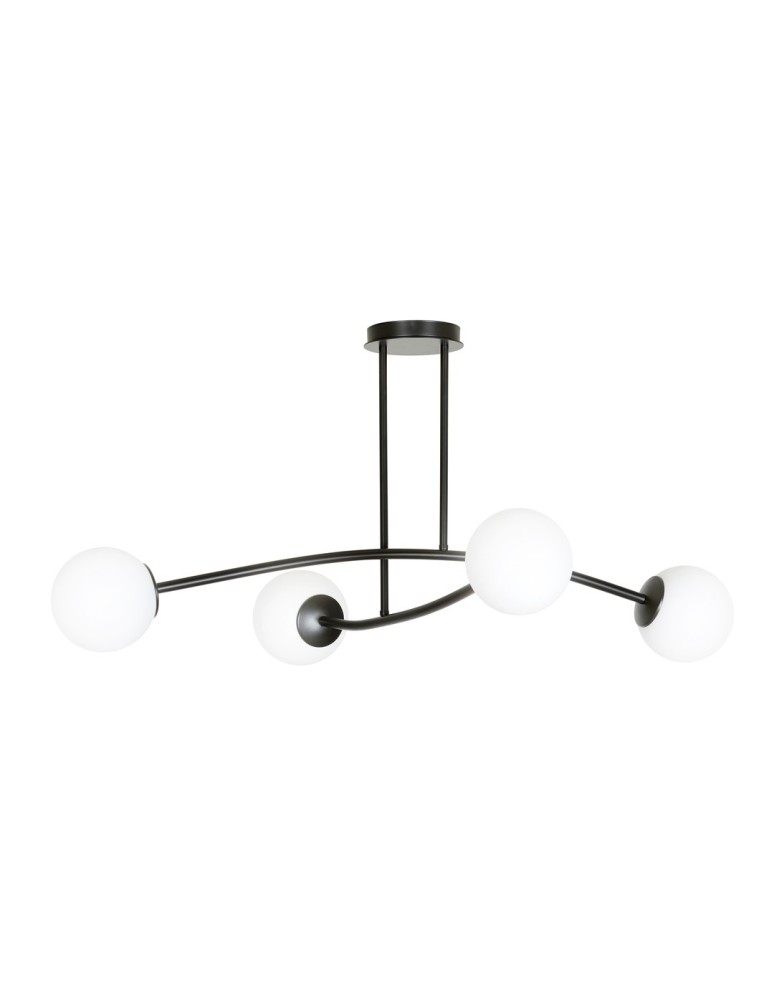 Ceiling lamps 4 points - Emibig HALLDOR 4 BLACK SUSPENSION LAMP BLACK 1024/4 - product kolory-swiatla.pl 1