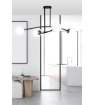 Ceiling lamps 4 points - Emibig HALLDOR 4 BLACK SUSPENSION LAMP BLACK 1024/4 - product 4