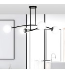 Ceiling lamps 4 points - Emibig HALLDOR 4 BLACK SUSPENSION LAMP BLACK 1024/4 - product 5