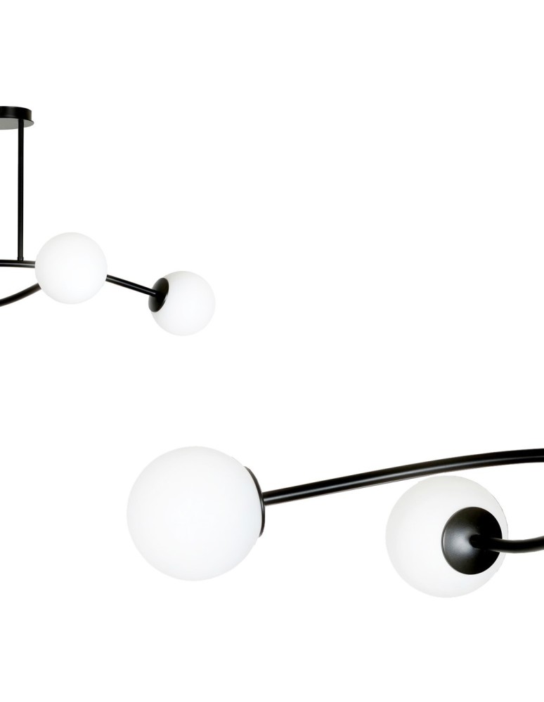 Ceiling lamps 4 points - Emibig HALLDOR 4 BLACK SUSPENSION LAMP BLACK 1024/4 - product kolory-swiatla.pl 8