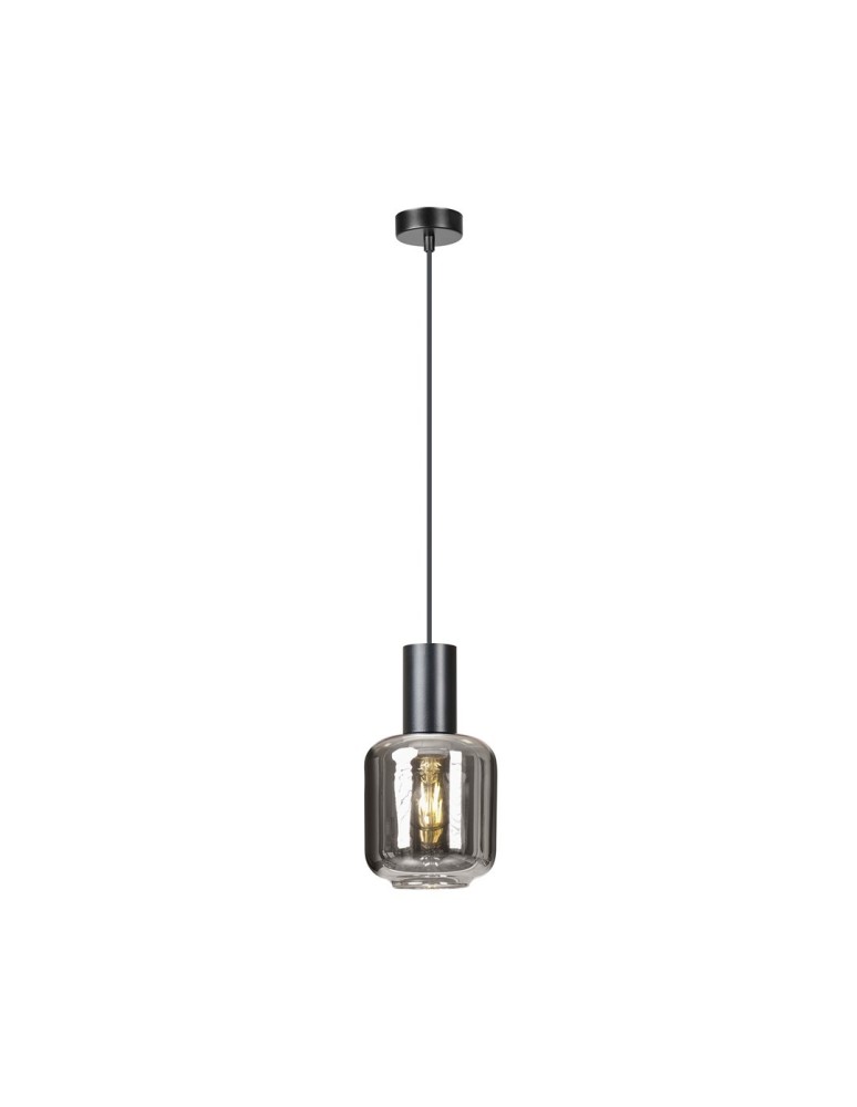 Single pendant lamps - Emibig INGVAR 1 BLACK SUSPENSION LAMP BLACK 1014/1 - product kolory-swiatla.pl 1