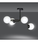 Ceiling lamps 4 points - Emibig KALF 4A BLACK SUSPENSION LAMP BLACK 1030/4A - product 3