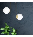 Ceiling lamps spheres - Emibig RAGNAR 2 BLACK GOLD SUSPENSION LAMP BLACK/GOLD 1032/2 - product 5