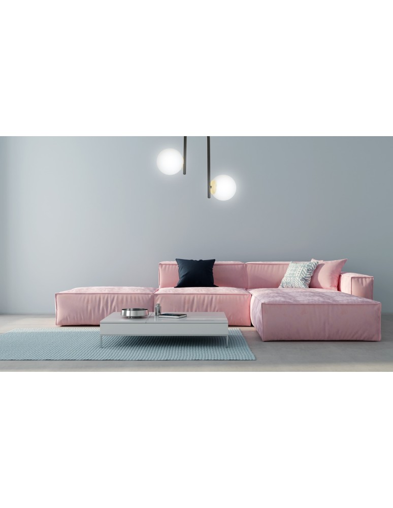Ceiling lamps spheres - Emibig RAGNAR 2 BLACK GOLD SUSPENSION LAMP BLACK/GOLD 1032/2 - product kolory-swiatla.pl 6