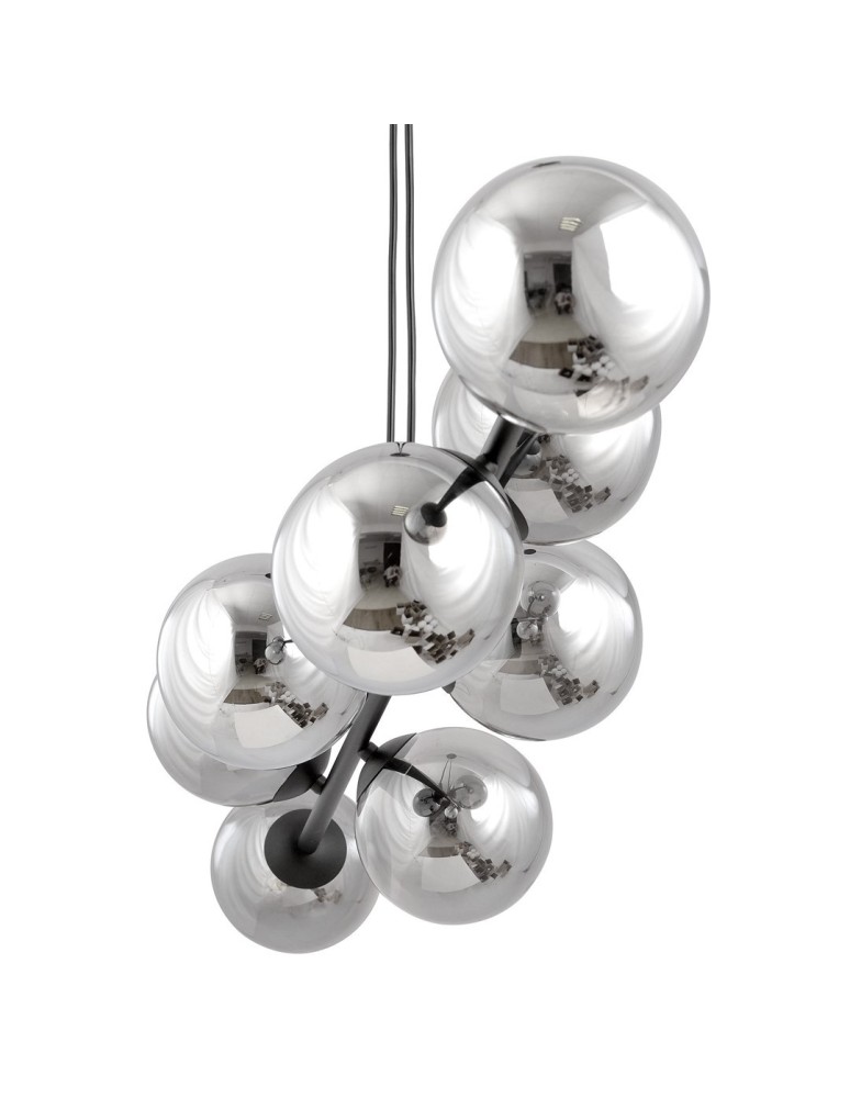 Pendant lamps spheres - Emibig ROSSI 6 BL GRAPHITE Pendant LIGHT BLACK 875/6 - product kolory-swiatla.pl 8