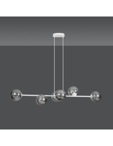 Emibig ROSSI 6 WH GRAFIT LAMPA WISZĄCA BIAŁY 878/6 - produkt 2