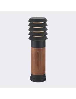 Norlys Alta 49cm 1xE27 IP65 drewno malowane/Czarny Stojąca 1450B