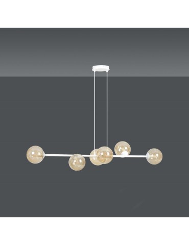 Emibig ROSSI 6 WH MIODOWY LAMPA WISZĄCA BIAŁY 879/6 - produkt 2