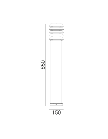 Norlys Alta 85cm 1xE27 IP65 treated wood/fire zinc Standing 1443GA - product 2