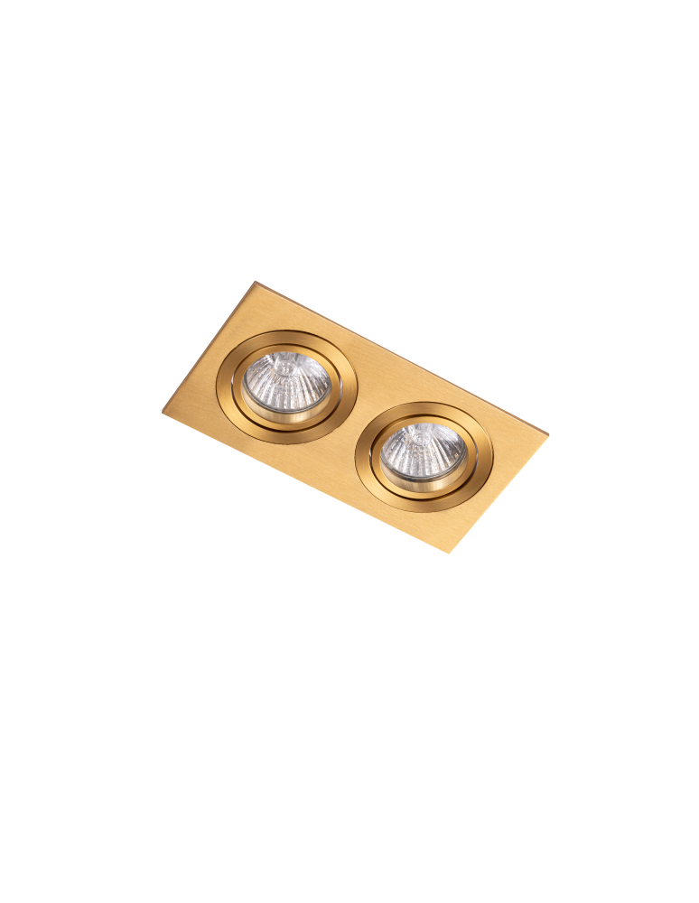 Square flush-mounted lamps - Azzardo CARO 2S GO Recessed/Flush Mount AZ5426. - product kolory-swiatla.pl 1