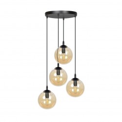 Emibig COSMO 4 BL PREMIUM MIODOWY LAMPA WISZĄCA CZARNY 713/4PREM