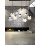 Pendant lamps spheres - Emibig COSMO 9 BL MIX1 Pendant LIGHT BLACK 714/9M1 - product 4