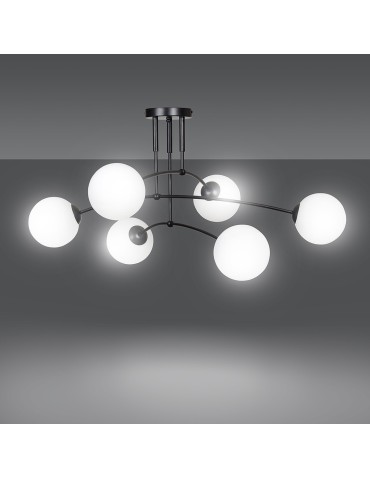 Emibig PREGOS 6 BLACK LAMPA SUFITOWA CZARNY 670/6 - produkt 2