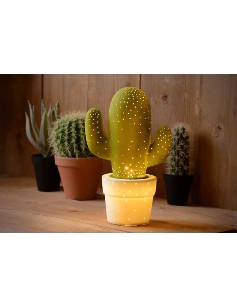 Children's table lamps - Lucide CACTUS Desk Ceramic E14 13513/01/33 - product kolory-swiatla.pl 4