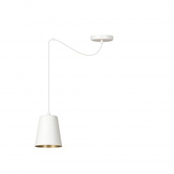 Emibig LINK 1 WHITE / GOLD LAMPA WISZĄCA BIAŁY/ZŁOTY 456/1