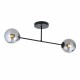 Emibig SPLENDI 2 BL GRAFIT Lampa sufitowa Czarny,Złoty 1246/2