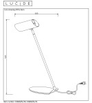 Reading table lamps - Lucide HESTER Desk LED GU10 excl 19600/01/30 - product 4