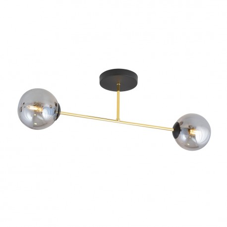 Emibig MAGNUM 2 BL GRAFIT Lampa sufitowa Czarny,Złoty 1269/2