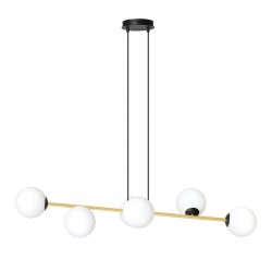 Emibig GRAVITY 6 BL OPAL Lampa wisząca Czarny,Złoty 1241/6