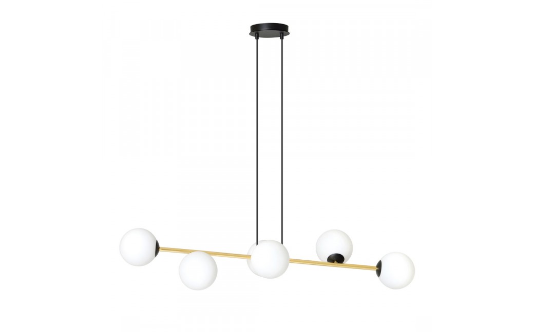 Emibig GRAVITY 6 BL OPAL Lampa wisząca Czarny,Złoty 1241/6
