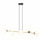 Emibig GRAVITY 6 BL OPAL Lampa wisząca Czarny,Złoty 1241/6