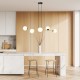 Emibig GRAVITY 6 BL OPAL Lampa wisząca Czarny,Złoty 1241/6
