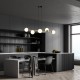 Emibig GRAVITY 6 BL OPAL Lampa wisząca Czarny,Złoty 1241/6